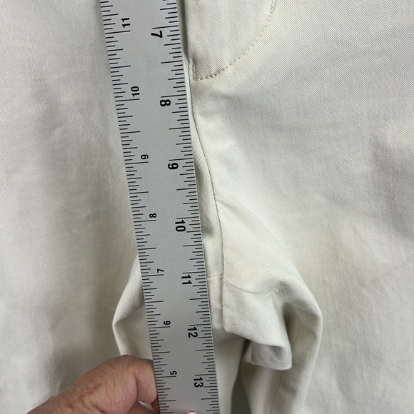 UNIQLO Women’s Ankle/Cropped Chinos Sz M Khaki Beige Cotton/Spandex EUC - Picture 6 of 9